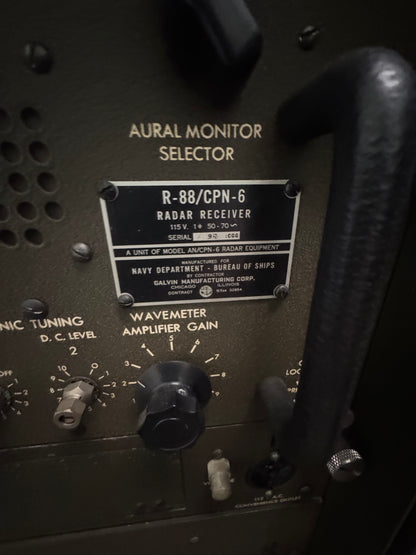 WWII U.S. NAVY AN/CPN-6 RADAR TRANSMITTER CABINET