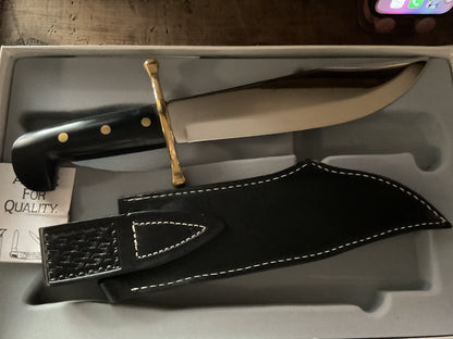 Case XX Jim Bowie 200th Anniversary 1790-1990 Bowie Knife-Box, Sheath, & Papers
