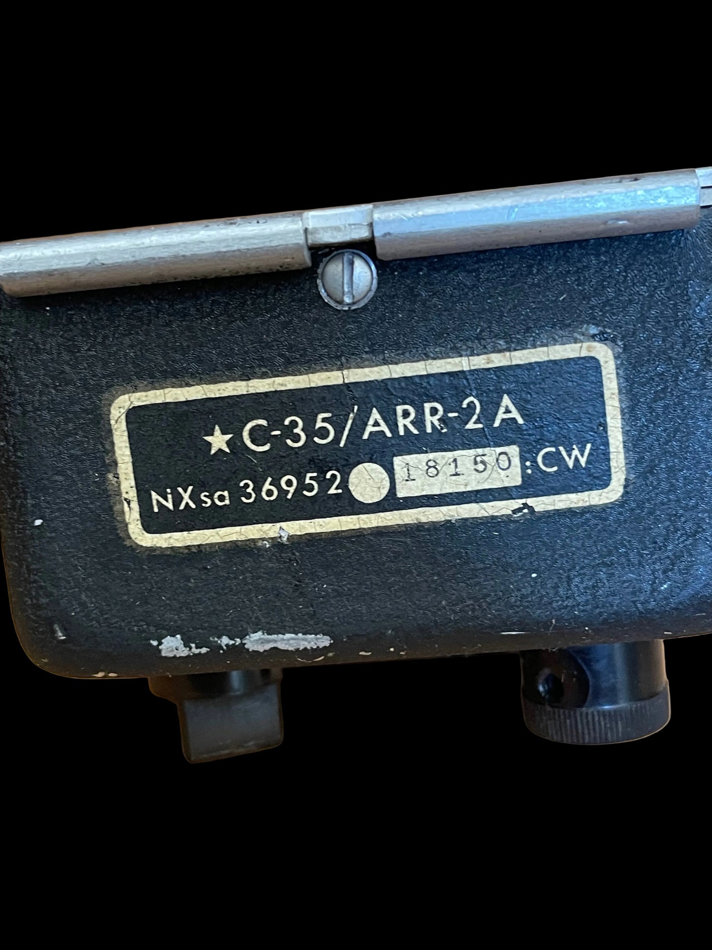 WWII Aircraft Radio Control Box C-35/ARR-2A – Channel Selector / NAV Voice Unit