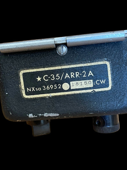 WWII Aircraft Radio Control Box C-35/ARR-2A – Channel Selector / NAV Voice Unit