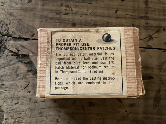 Vintage Thompson/Center .45 Cal Round Ball Single Cavity Bullet Mold w/ Original Box & Directions