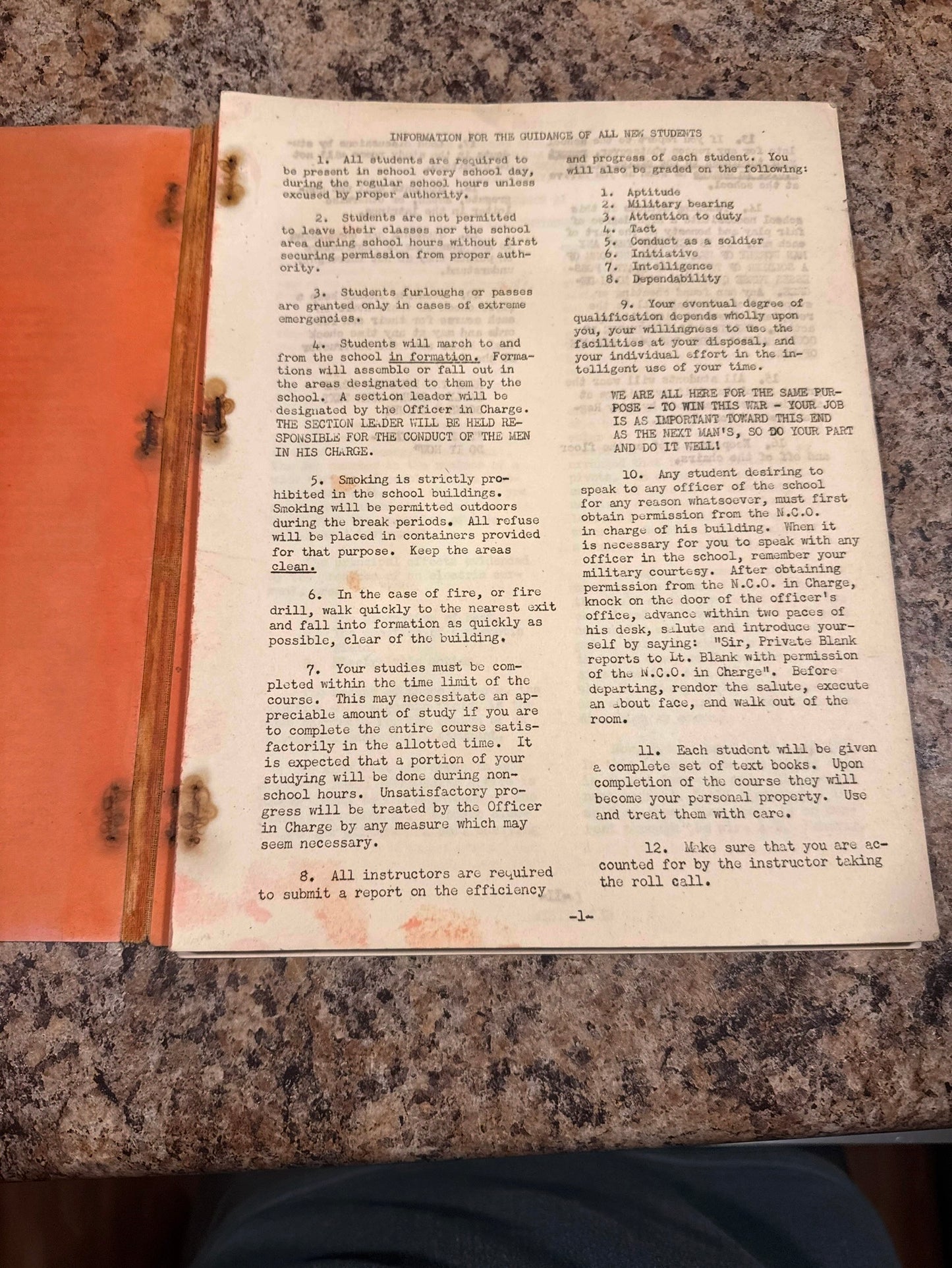 WWII U.S. Army Signal Corps Pre-Radar Technician Textbook – Camp Murphy Florida