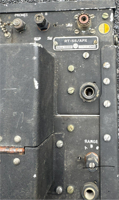 WWII U.S. Navy AN/APX IFF Radar Transponder Assembly — RT-55/APX, RT-57/APX-2A, TN-90/APX-1A
