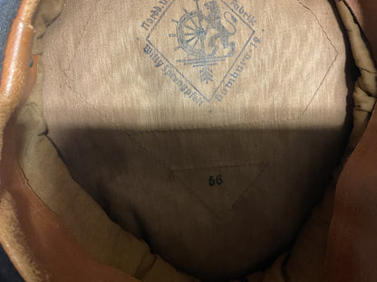 Original WWII German Luftwaffe Officer Flak Visor Cap-Dated 1937-Size 56