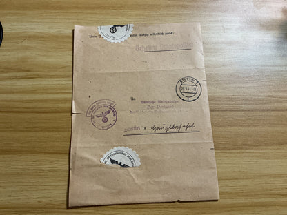 WWII German Criminal Records Registry Extract-(Stettin, 1941)