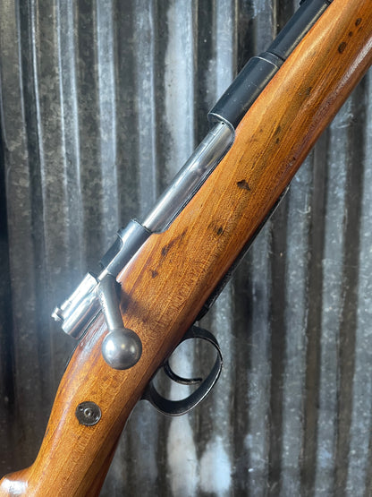 Sporterized Mauser Bolt Action Rifle – 7x57 Mauser – Reblued – Classic Hunting Conversion