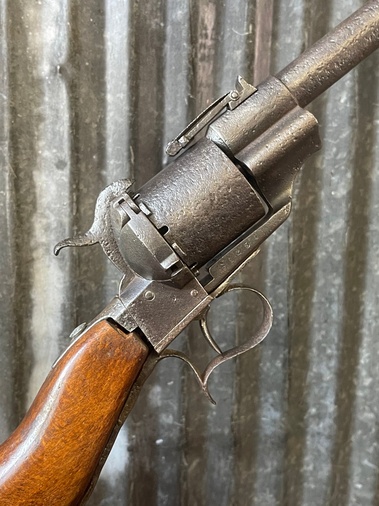Lefaucheux Pinfire Revolver Carbine — Antique Revolving Carbine