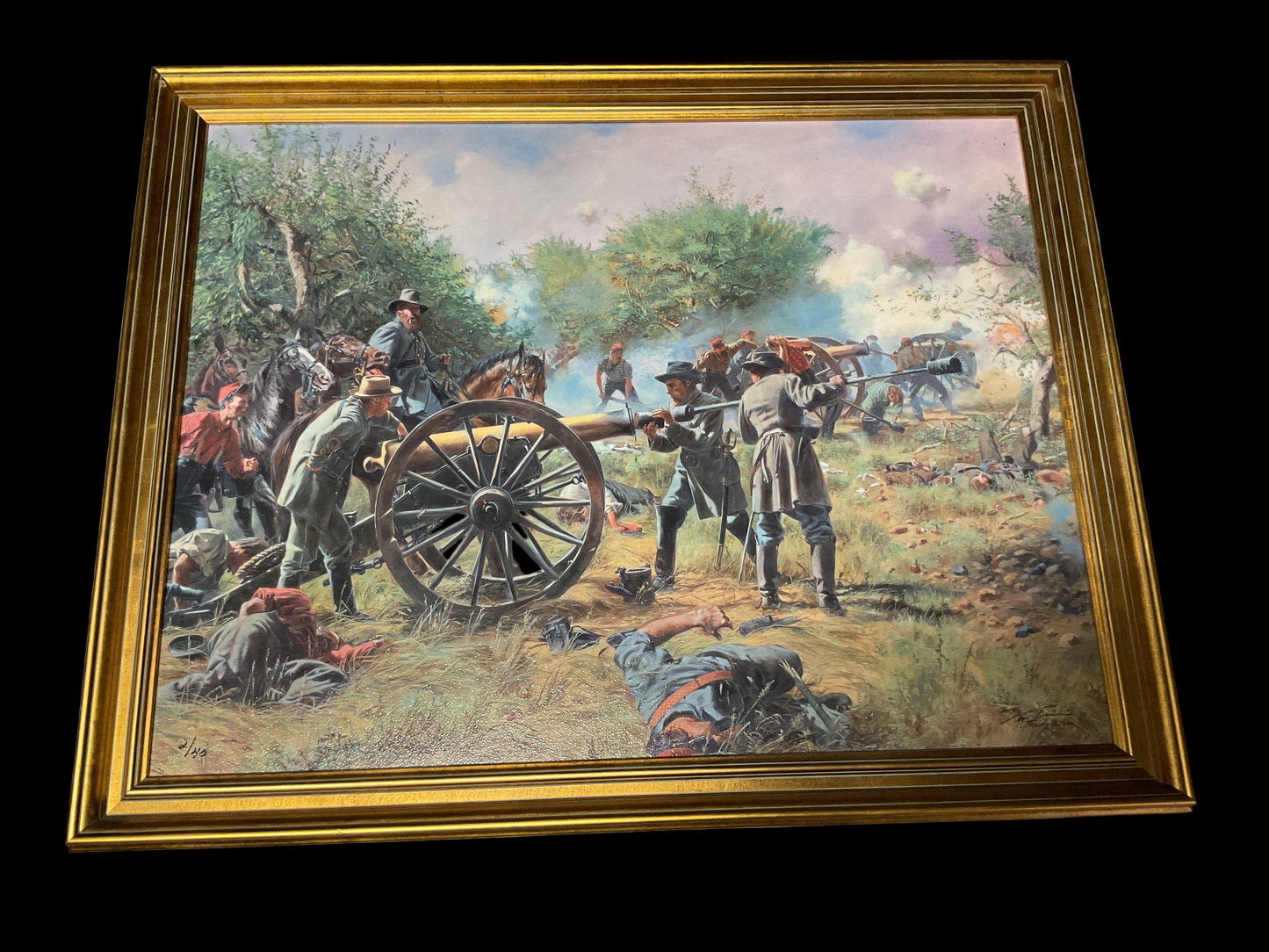 “Battery Longstreet” by Don Troiani, 1980’s Autographed