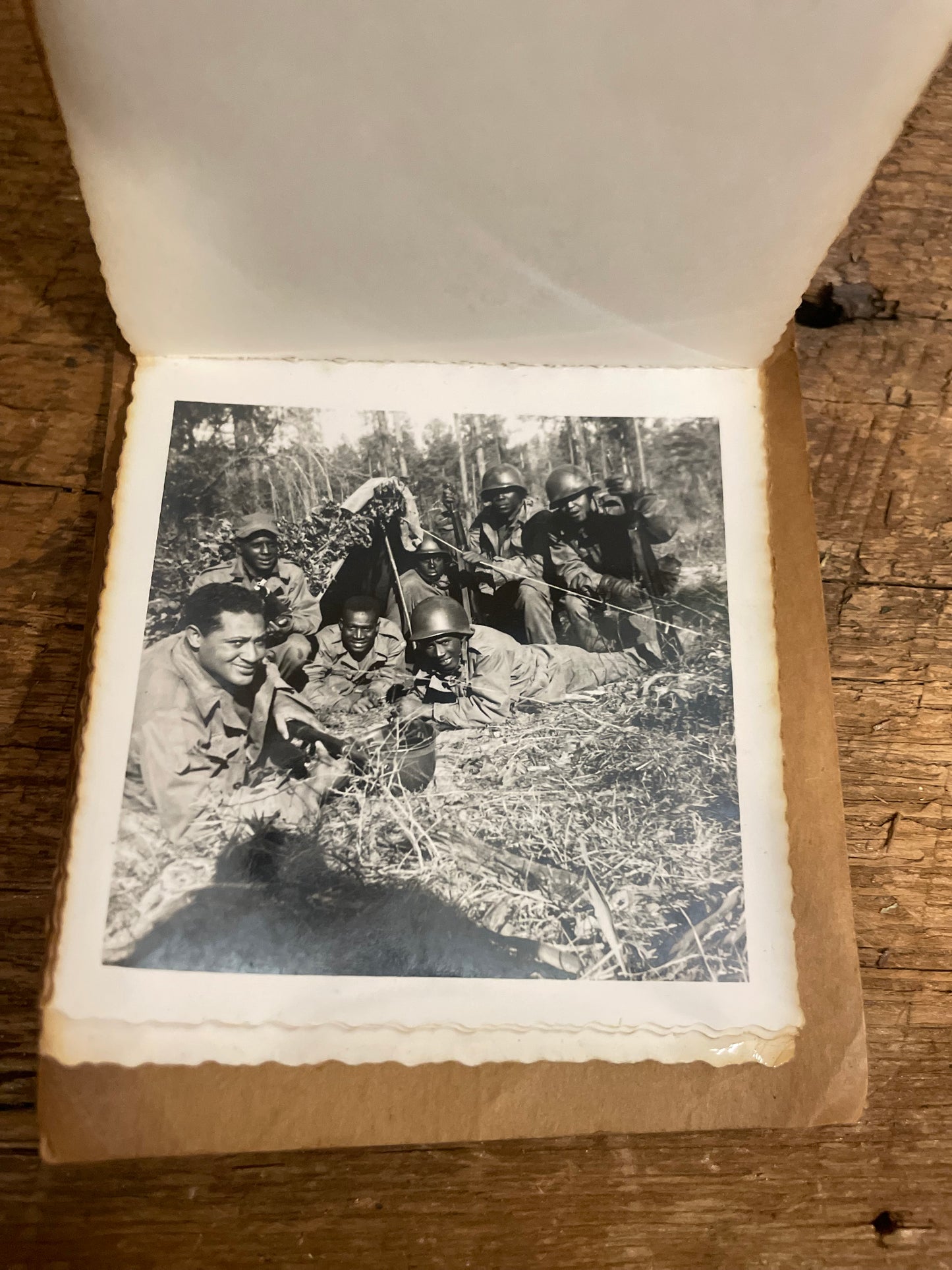 Vintage WWII African American Soilder photo lot