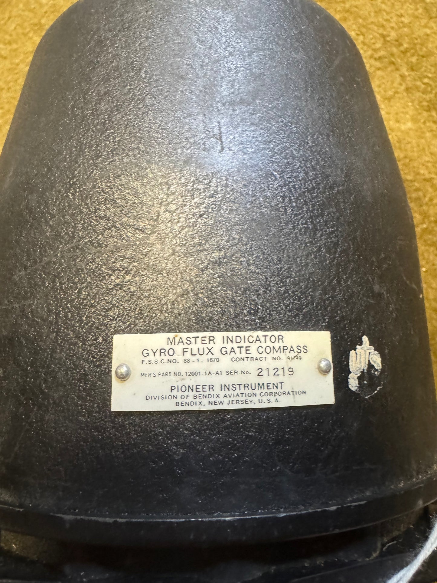 U.S. Aviation Gyro Flux Gate Compass – Master Indicator (Bendix / Pioneer)
