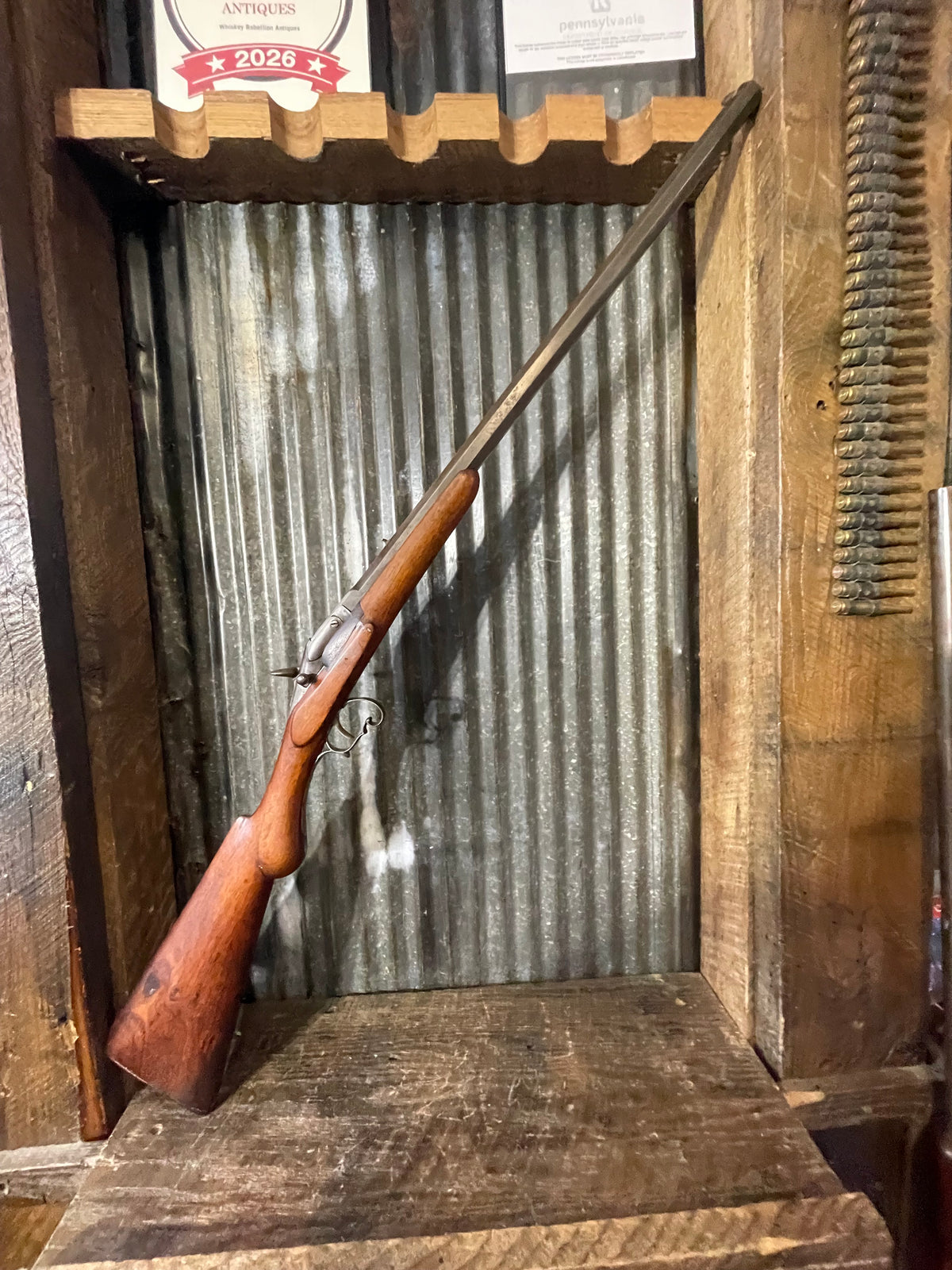 Antique Flobert-Style .32 Rimfire Gallery / Parlor Rifle – Octagonal Barrel