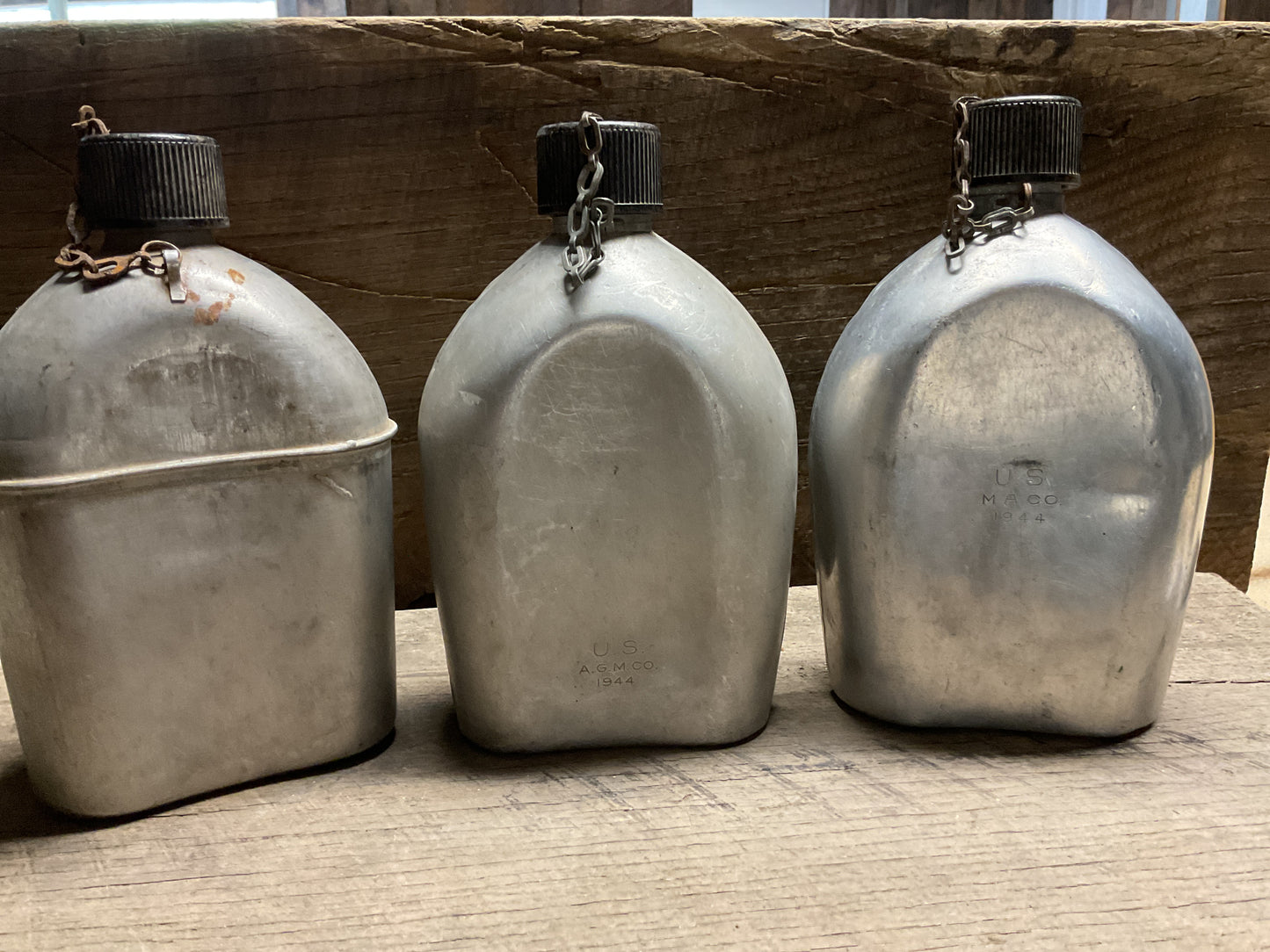 WWII Aluminum Canteen