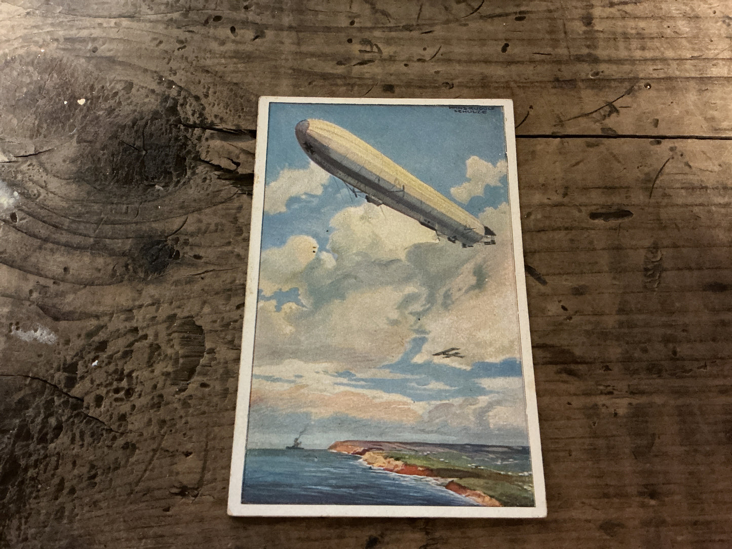Original German Zeppelin Airship Postcard