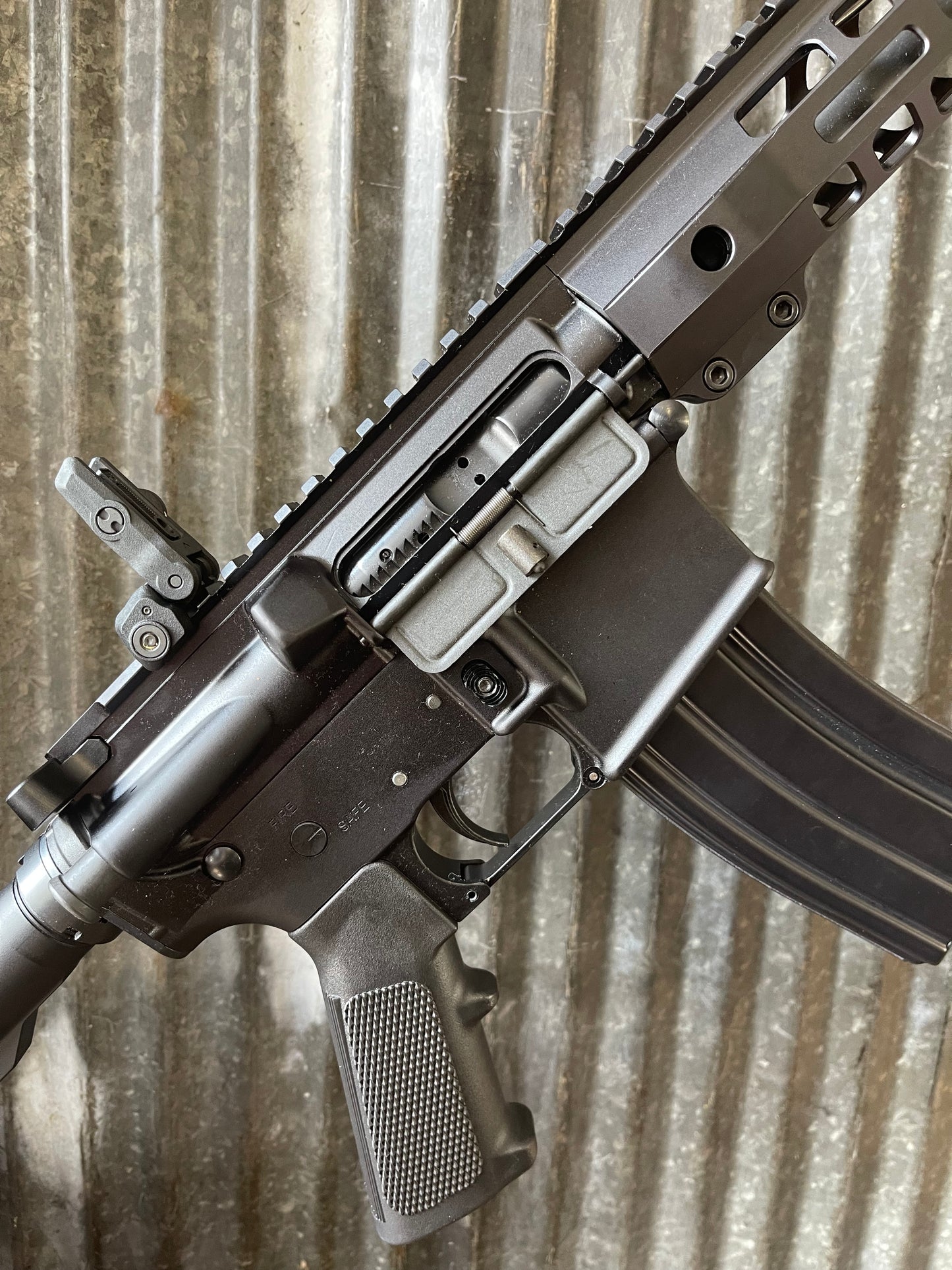 PSA PA-15 Multi 5.56 NATO AR-15 Rifle – 15” M-LOK Rail – Flip-Up Sights
