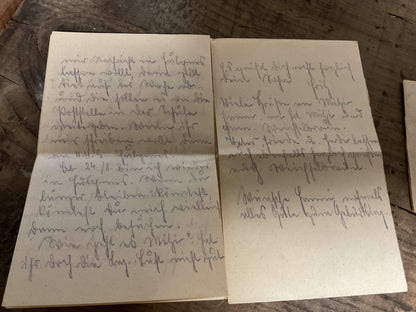Original WWII German Feldpost Letter & Envelope-Zellendorf-Aug 1942