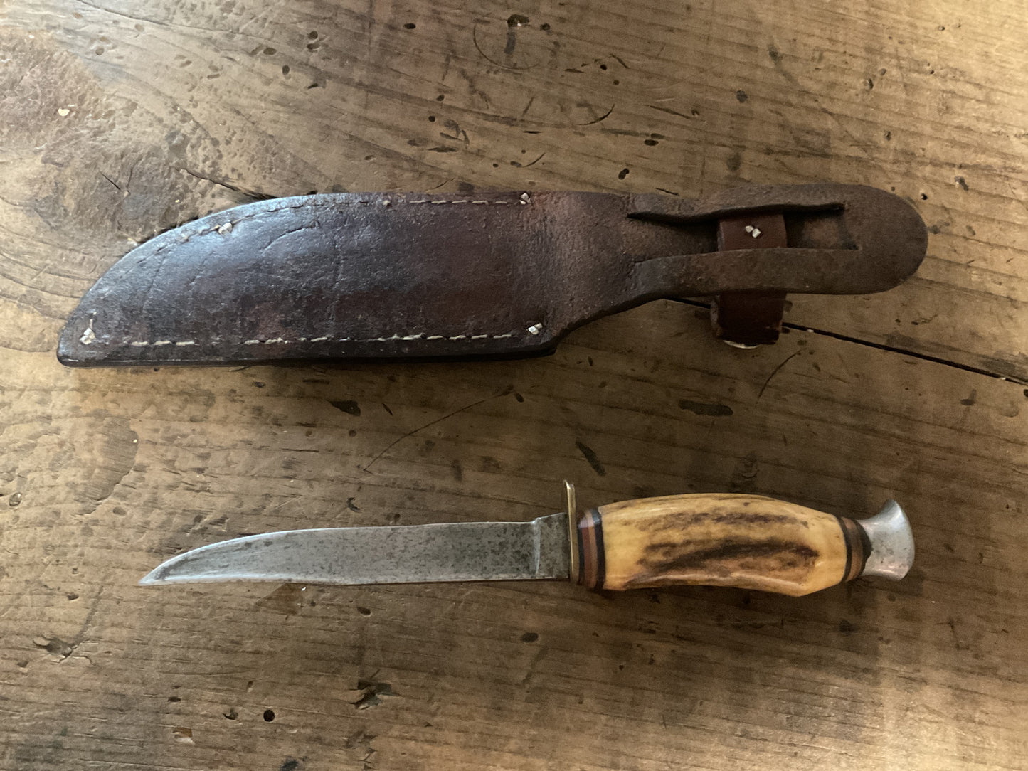 Vintage Edge Brand #489 Hunting Knife-Solingen, Germany w/ Sheath