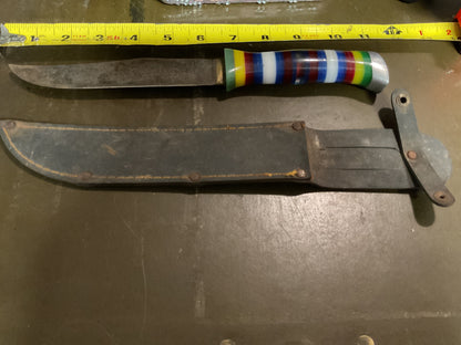 WWII Theatre Knife multi color handle