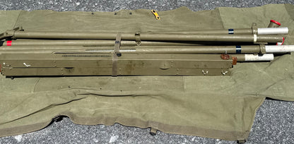 U.S. Military AN/TPX-1 Radar Antenna System Mast Kit w/ Canvas Roll