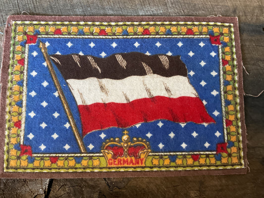 WWI Tobacco Felt Flag (approx 9x6)