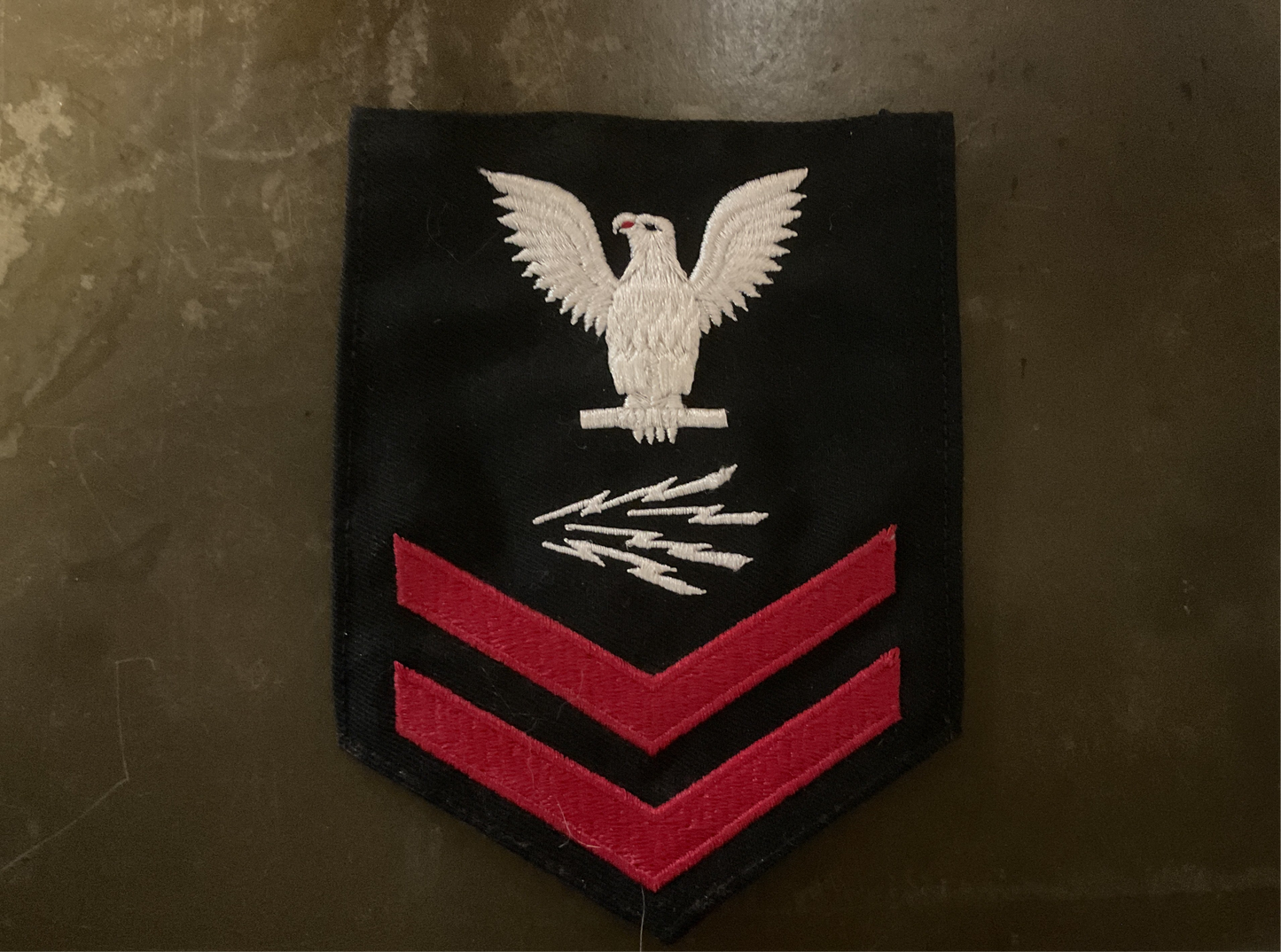 U.S. Navy E-6 Petty Officer First Class Aviation Electronics Technician AT Rating Badge Patch