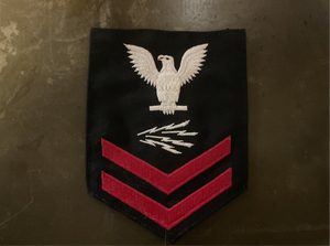 U.S. Navy E-6 Petty Officer First Class Aviation Electronics Technician AT Rating Badge Patch
