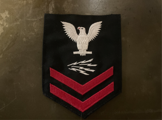 U.S. Navy E-6 Petty Officer First Class Aviation Electronics Technician AT Rating Badge Patch