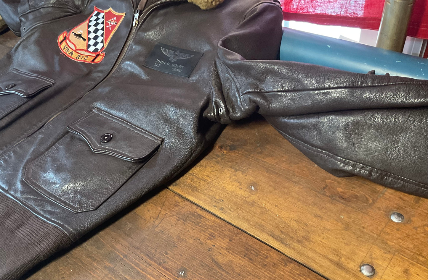 USMC Pilot G-1 Flight Jacket-Authentic and Identified to American Hero