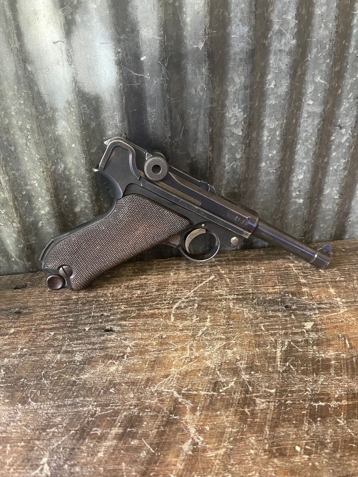 1918 DWM P.08 Luger 9mm – WWI Imperial German – Non-Matching / Arsenal Rework – Sharp Condition