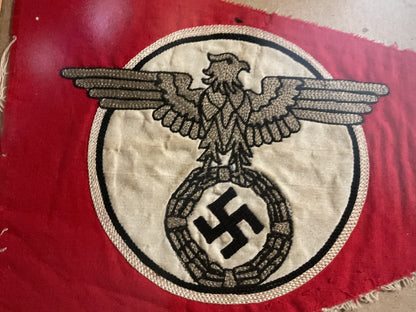 Original WWII German NSDAP Single-Sided Vehicle/Desk Pennant