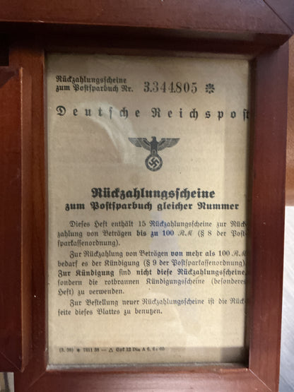 Original WWII German Third Reich Document & Postal Collection-8 Piece Group