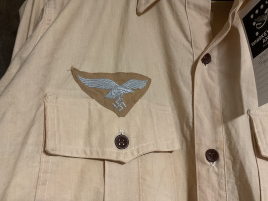 WWII LUFTWAFFE TROPICAL OFFICERS SHIRT