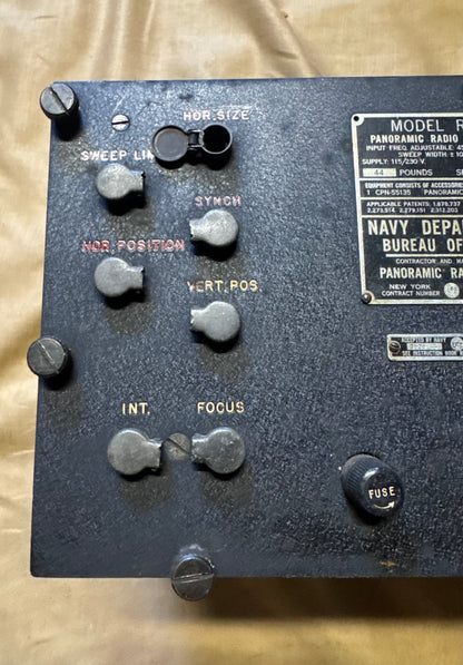 WWII Navy Bureau of Ships Model RCX Panoramic Radio Adaptor
