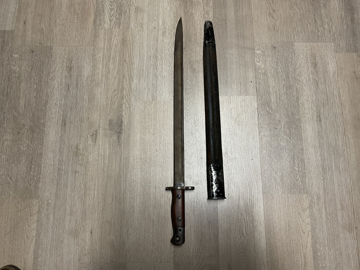 WWII British Wilkinson Sword W.S.C Pattern 1907 Lee Enfield Bayonet w/ Scabbard