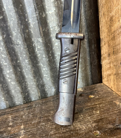 Original WWII German K98 Bayonet by A.S.C. (Alex Coppel, Solingen) with Scabbard