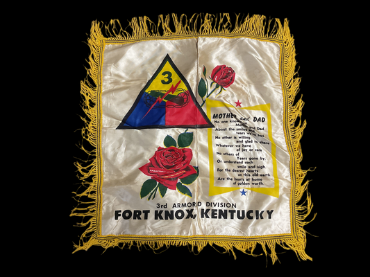 WWII Souvenir Pillow Cover