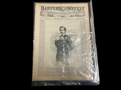 Harper’s Weekly Magazine April 29, 1865. John Wilkes Booth