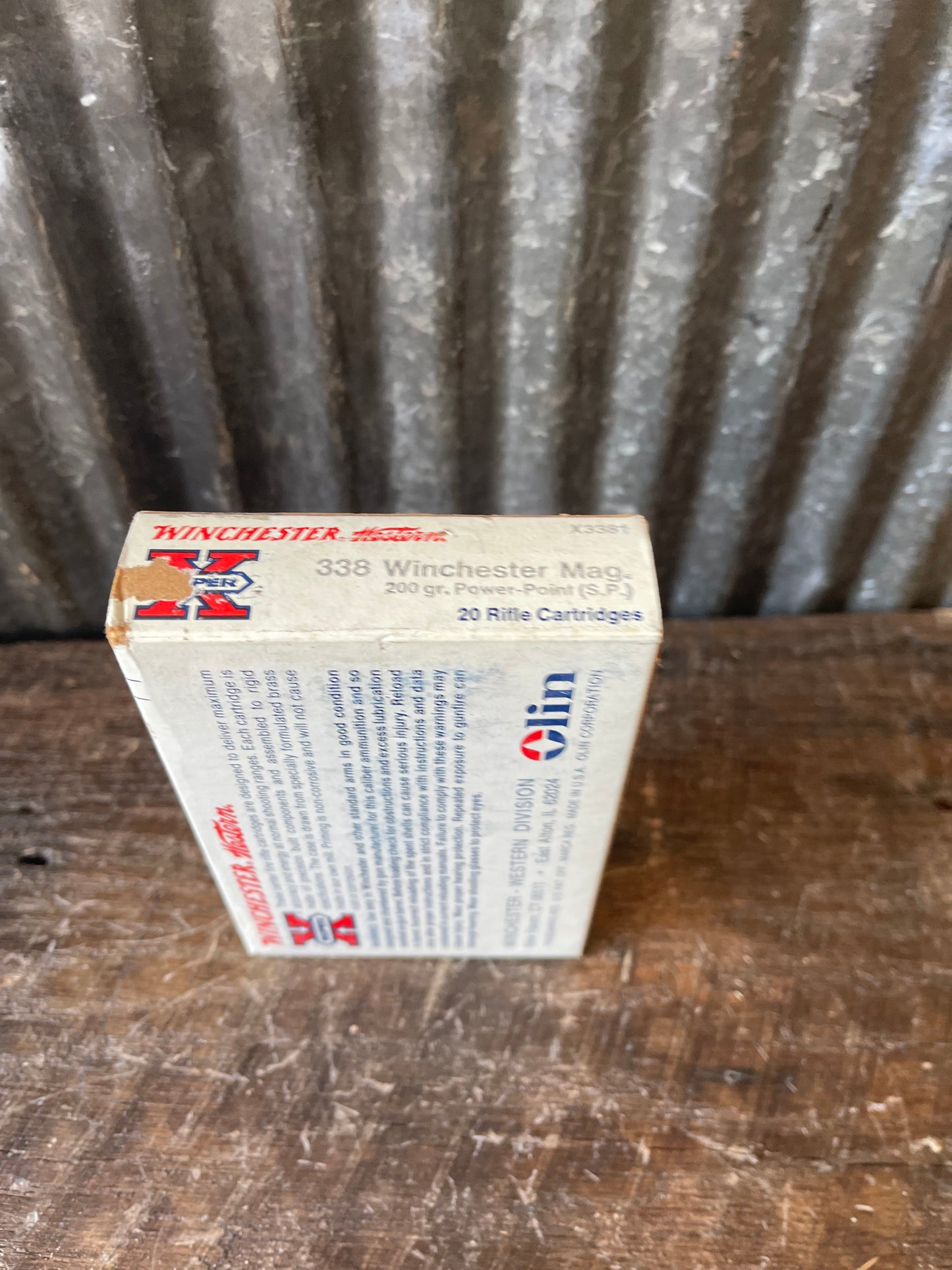 Winchester Super-X .338 Winchester Magnum 200 Grain Power-Point Soft Point Ammunition – 20 Round Box