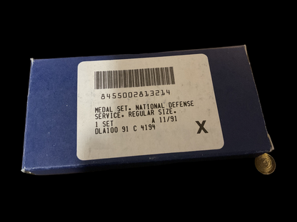 National Defense Service Medal Set sealed complete with issue box