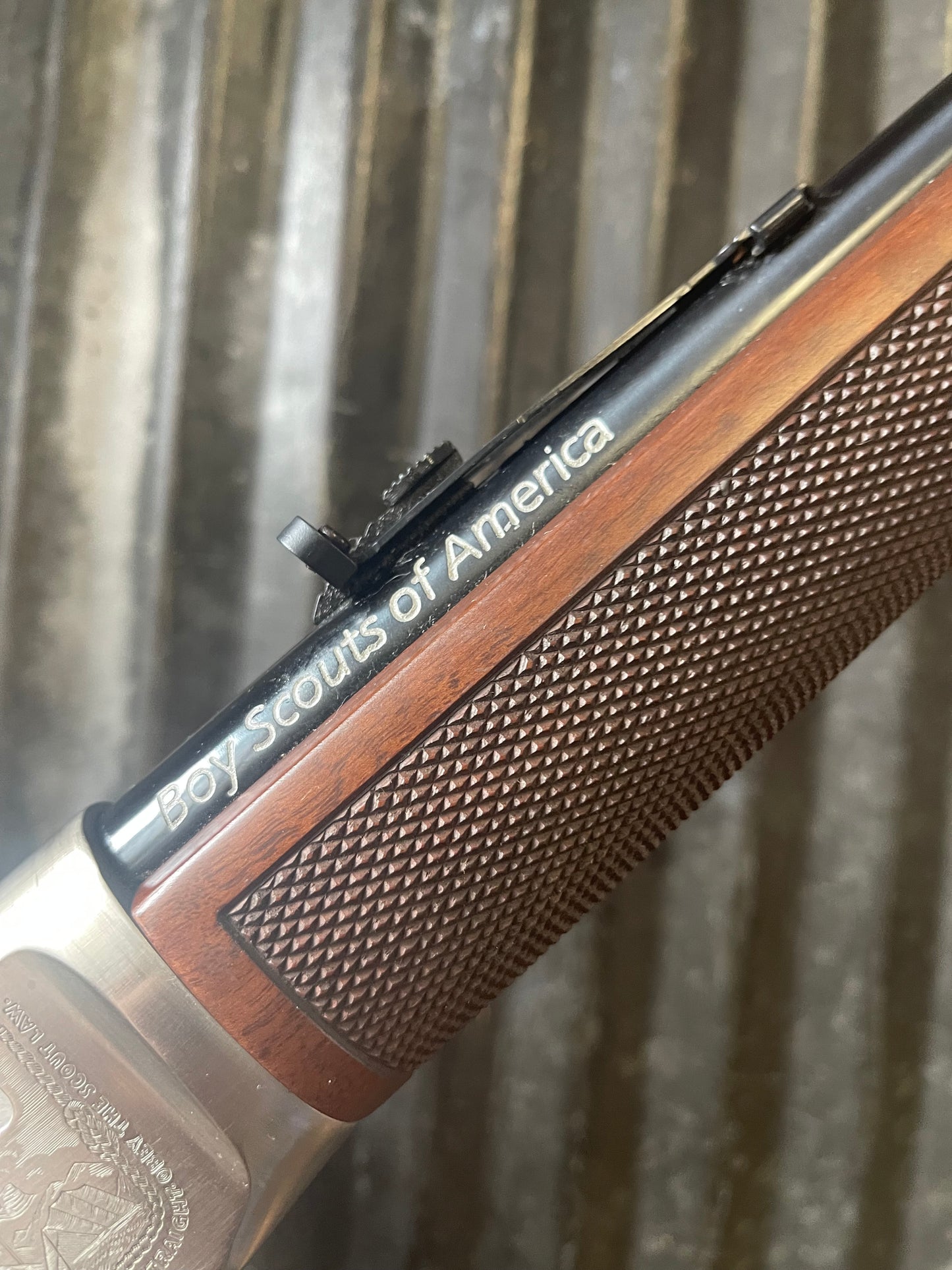 Winchester 9422 Boy Scouts of America 75th Anniversary Commemorative .22 Lever Action Rifle — Unfired w/ Original Box & Paperwork