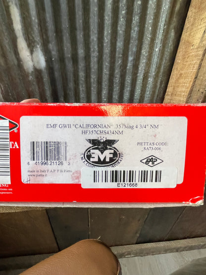 Pietta 1873 Great Western II “Californian” .357 Magnum – 4¾” – Appears Unfired – Boxed
