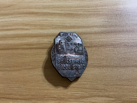 German Third Reich Era Festspiele Hiebershof Tinnie Badge