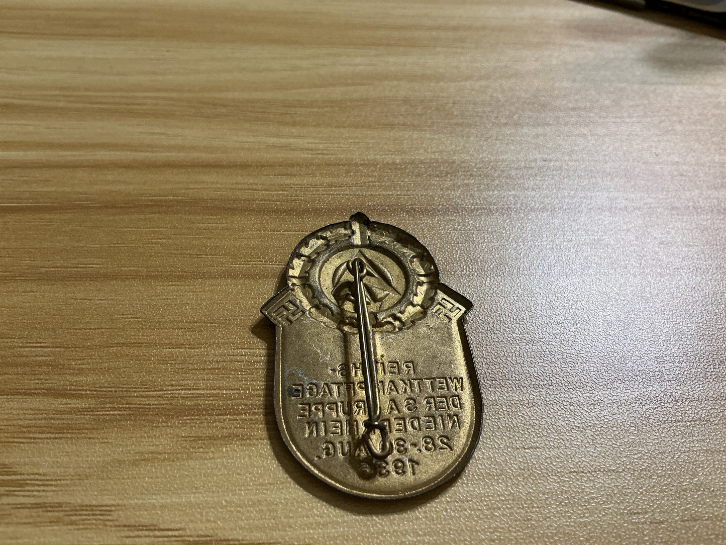 1935 SA Gruppe Niederrhein Day Badge