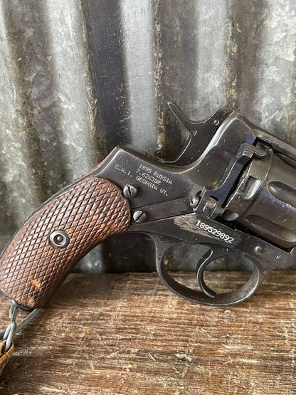 1944 Tula Arsenal M1895 Nagant Revolver w/ Holster, Lanyard & Cleaning Rod – CAI Import