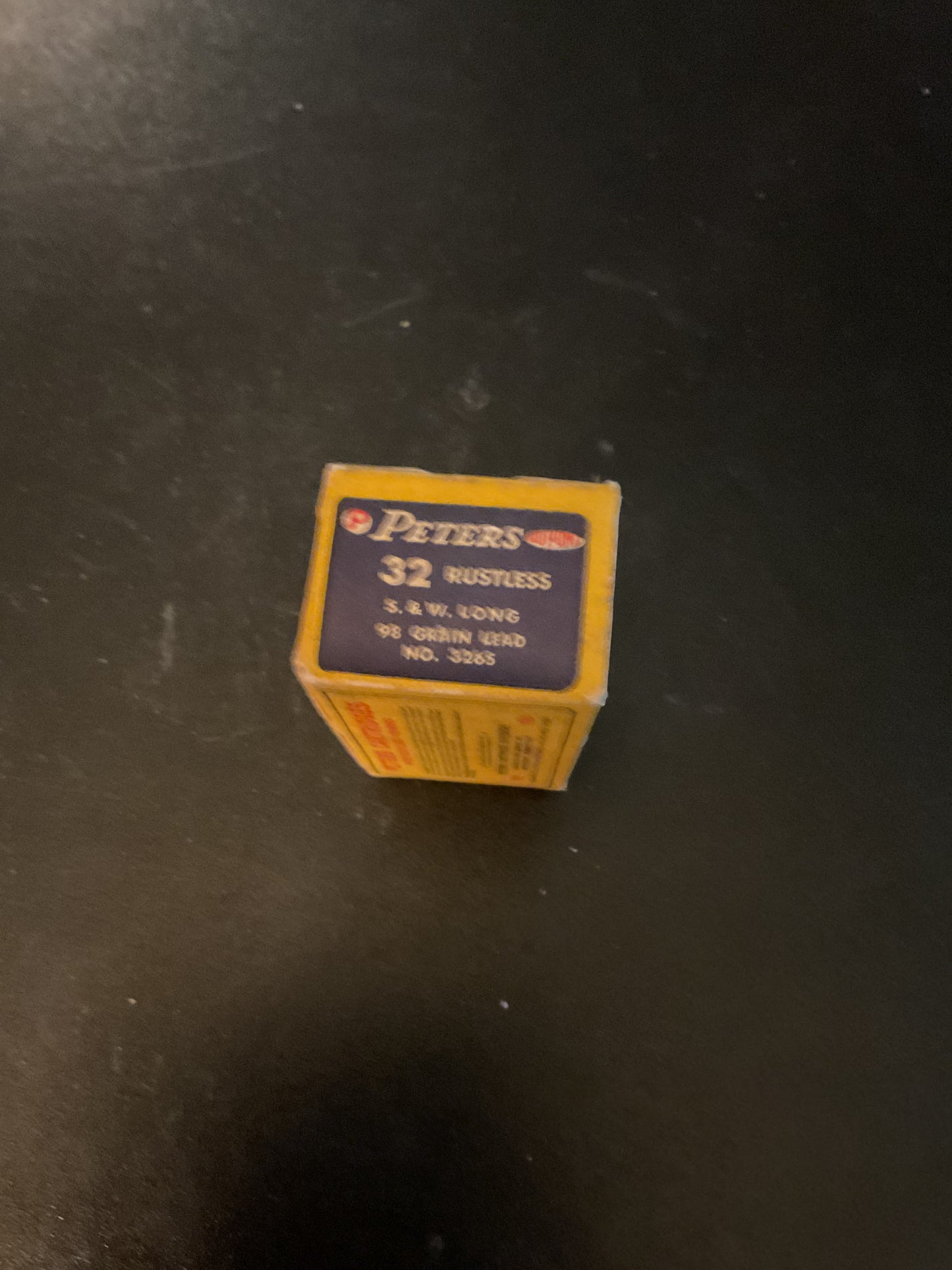 Vintage Peters Rustless .32 S&W Long 98 Grain Lead Bullet Cartridges — Full Box of 50