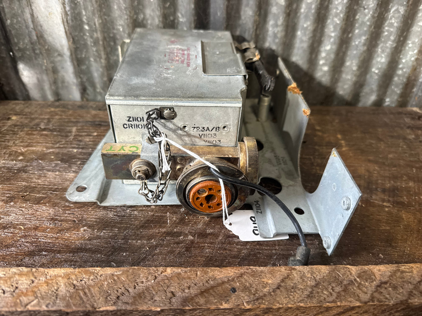 WWII U.S. Military Aircraft Radio Receiver Mounting Cradle with Shock Mount Assembly