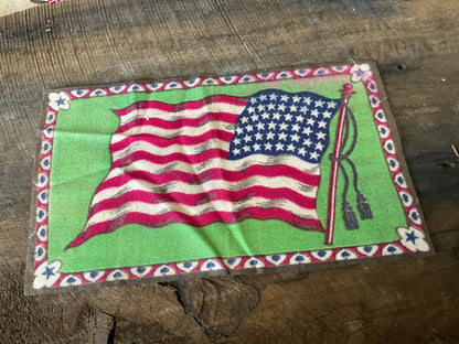 WWI Tobacco Felt Flag (approx 9x6)
