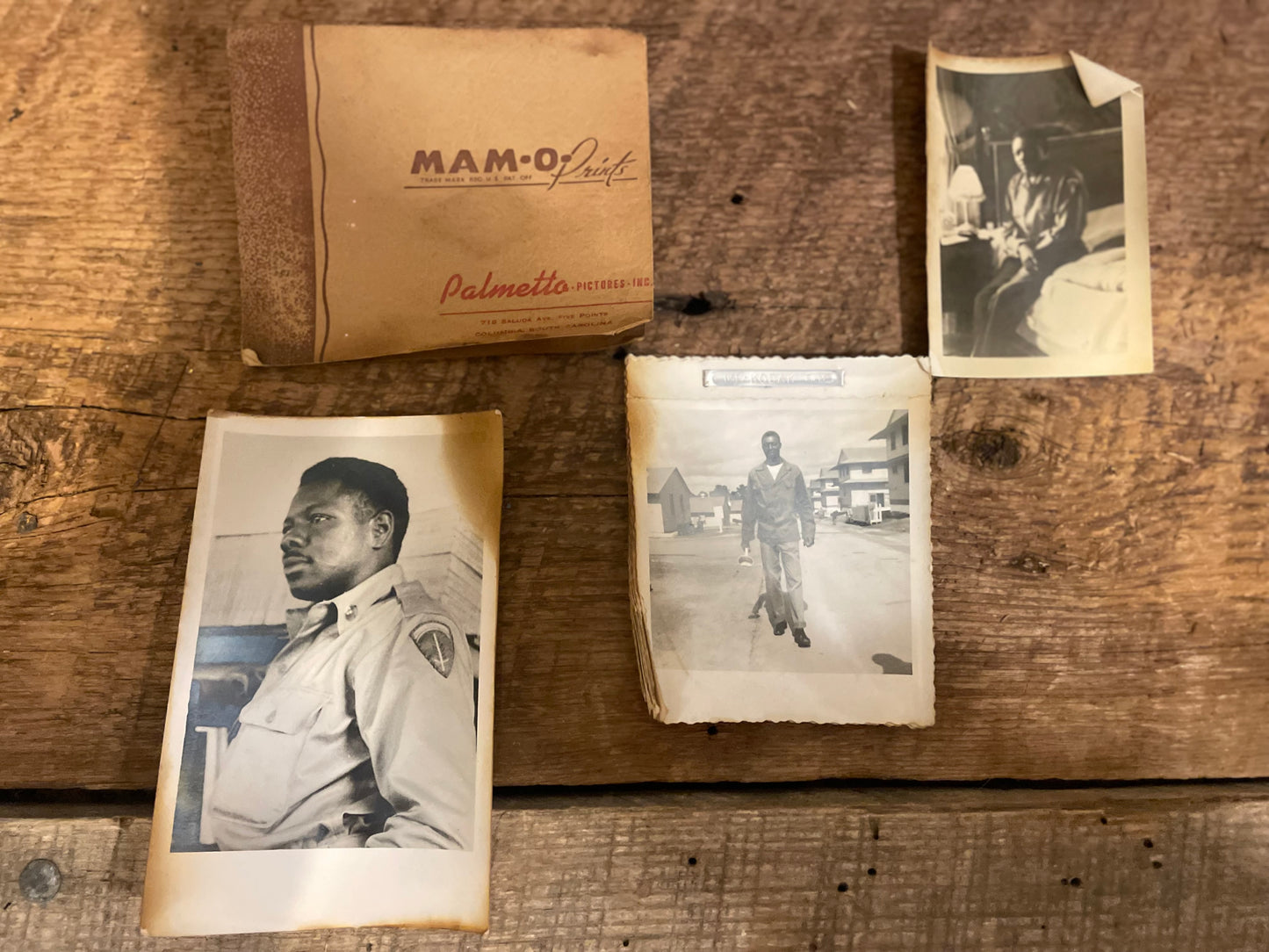 Vintage WWII African American Soilder photo lot