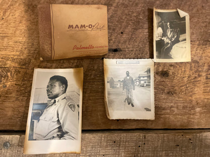 Vintage WWII African American Soilder photo lot