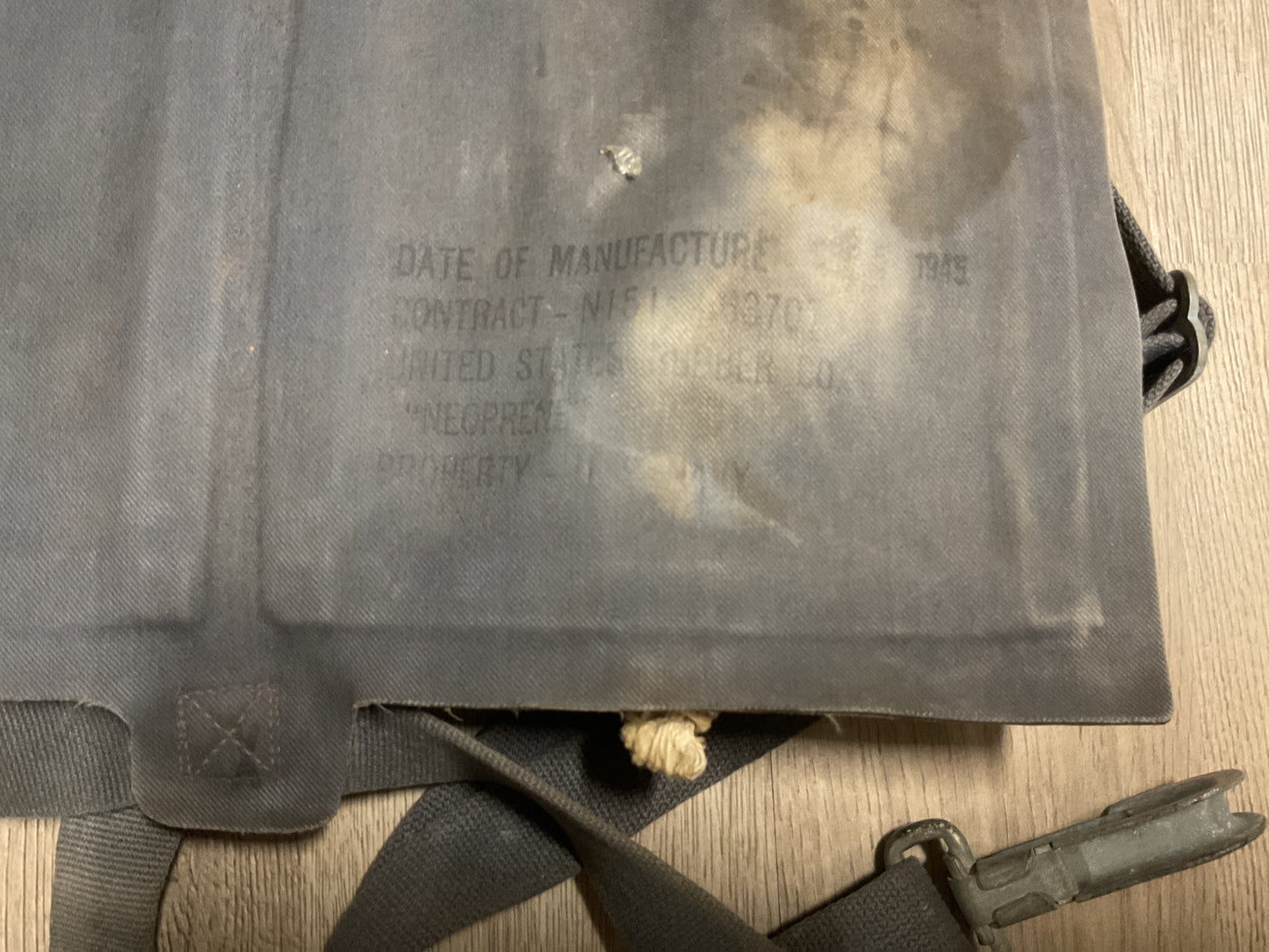 Original WWII U.S. Navy/USMC Aviator “Mae West” Pneumatic Life Preserver-Dated 1945