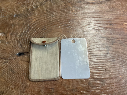 WWII US Steel Pocket Mirror